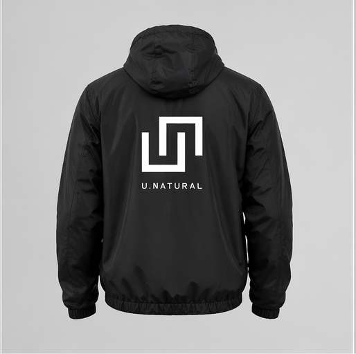 U-NATURAL WINDBREAKER — PRETO