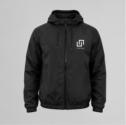 U-NATURAL WINDBREAKER — PRETO