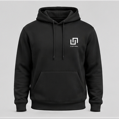 U-NATURAL HOODIE — PRETO