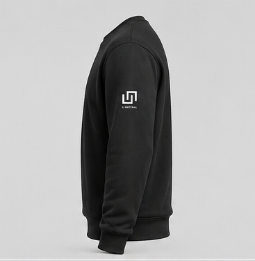 U-NATURAL CREWNECK — PRETO