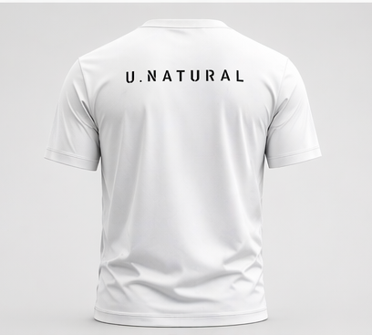 U-NATURAL CORE T-SHIRT — BRANCO