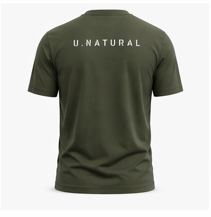 U-NATURAL CORE T-SHIRT — VERDE