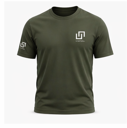 U-NATURAL CORE T-SHIRT — VERDE